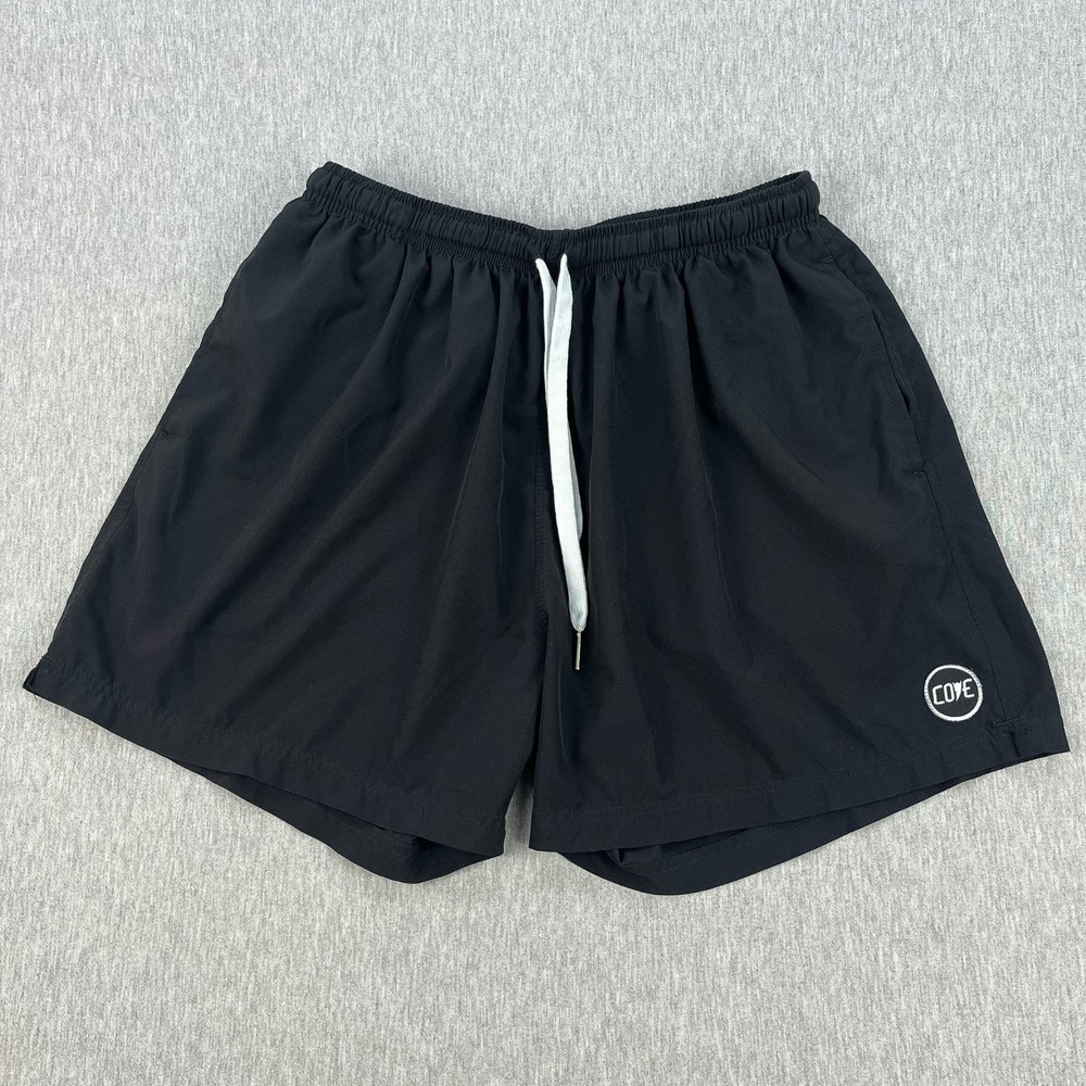 Cove USA Athletic Shorts Mens 36 Black 5" Inseam Stretch Zip Pocket Workout